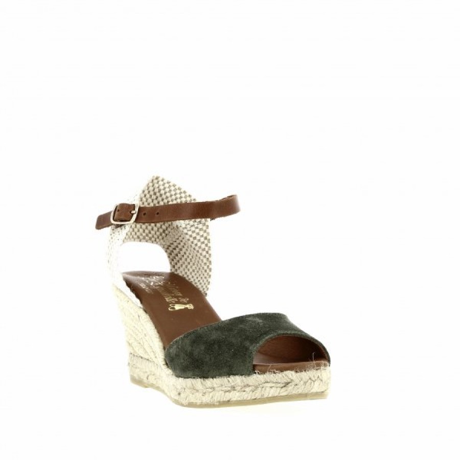 Espadrilles Maison de espadrille Femme | Inte-P807 Kaki Vert