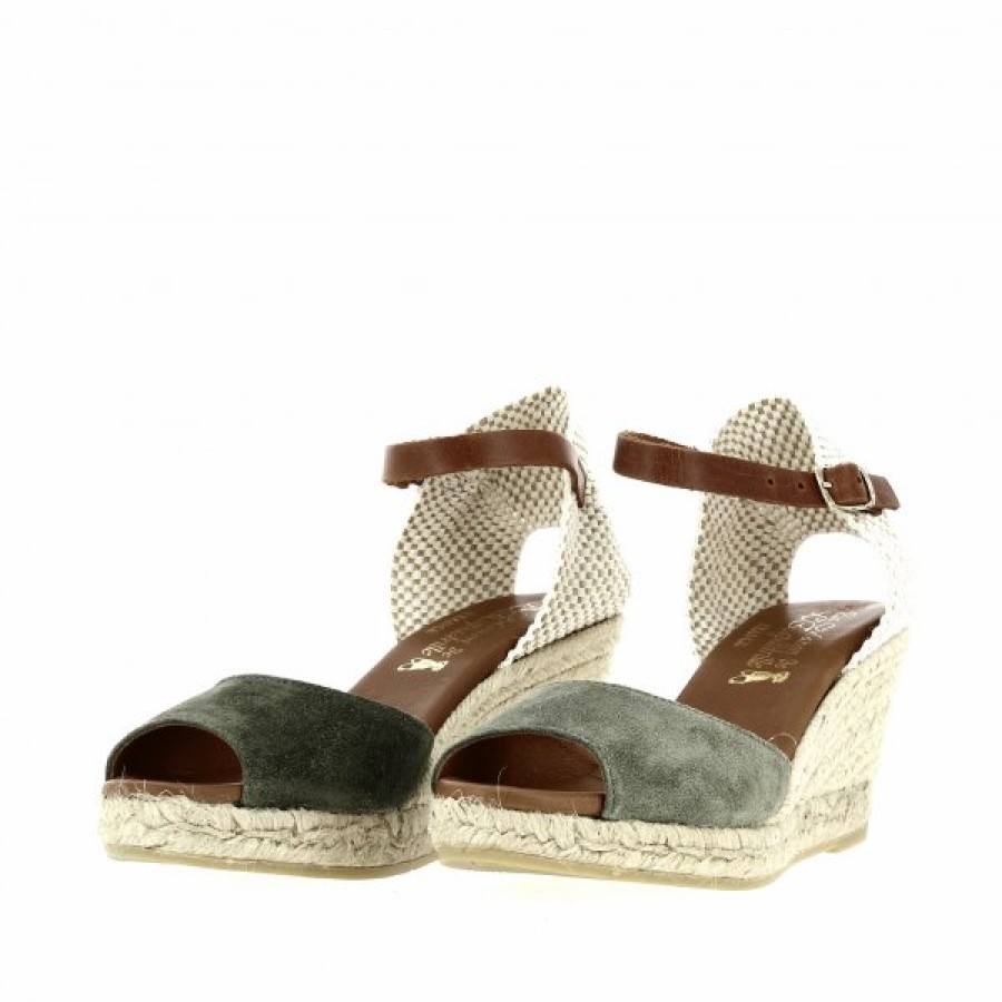 Espadrilles Maison de espadrille Femme | Inte-P807 Kaki Vert