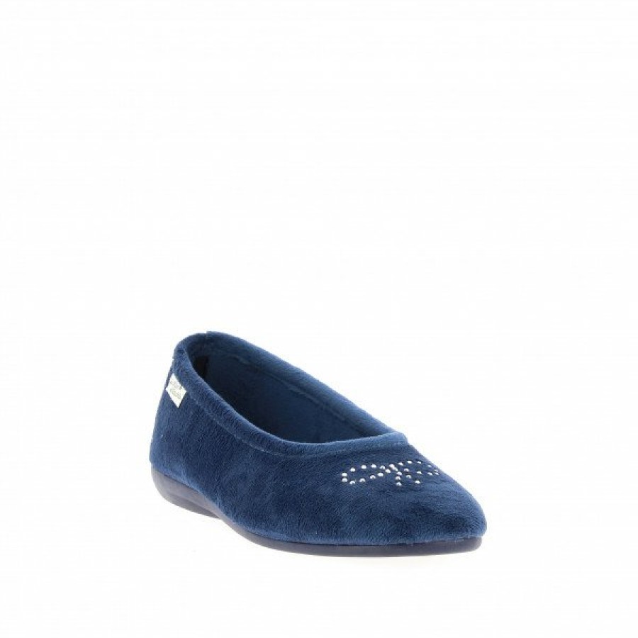 Pantoufles Maison de espadrille | Inth-P6190 Marine Bleu