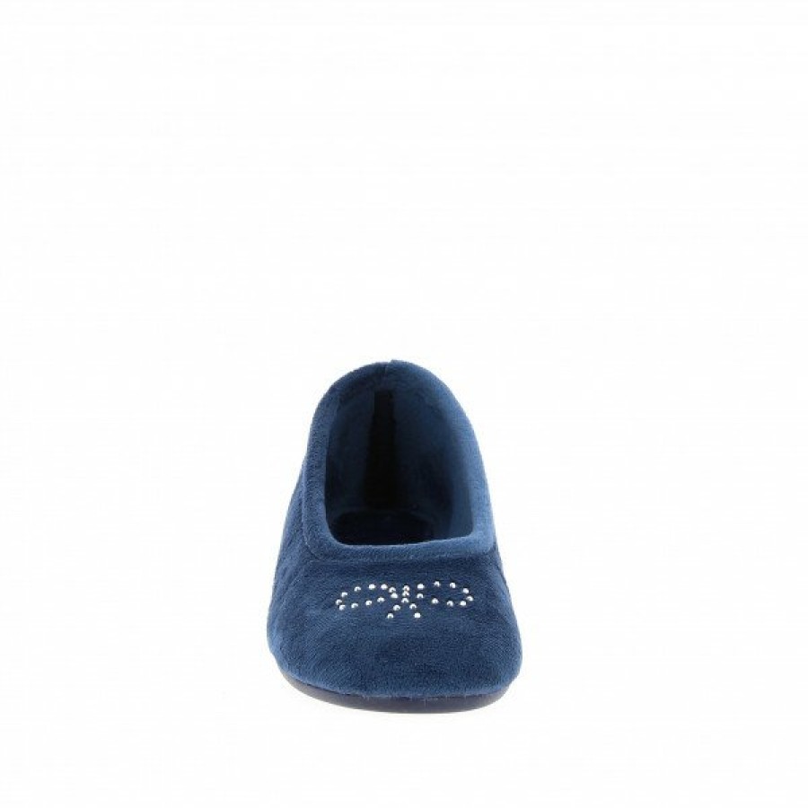 Pantoufles Maison de espadrille | Inth-P6190 Marine Bleu