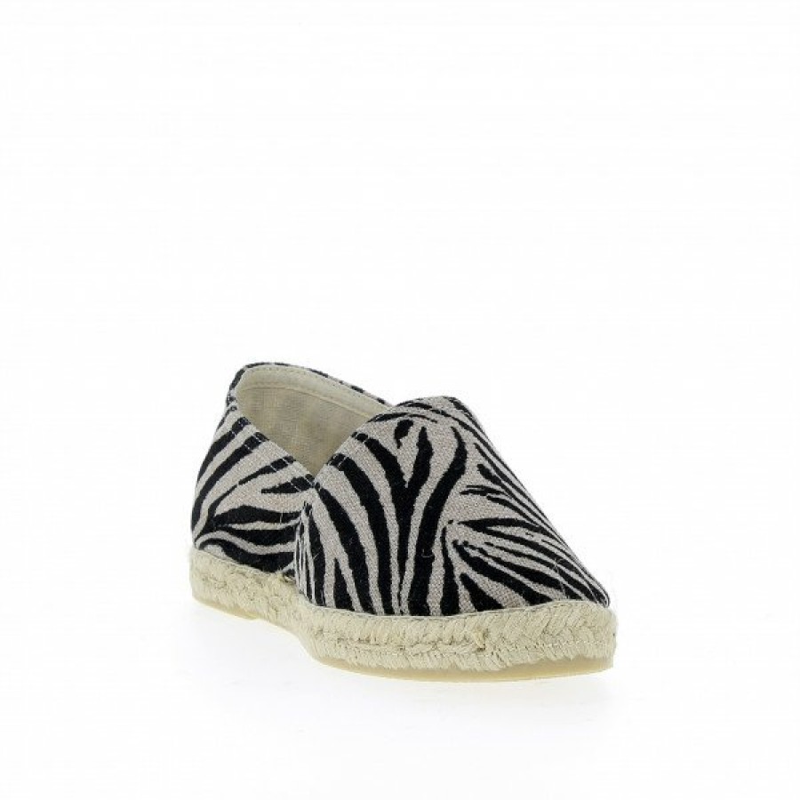 Espadrilles Maison de espadrille Femme | Inte-P324Rustic Zebre Noir