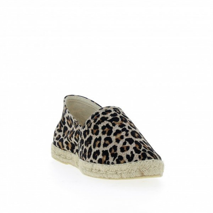 Espadrilles Maison de espadrille Femme | Inte-P324Rustic Leopard Noir