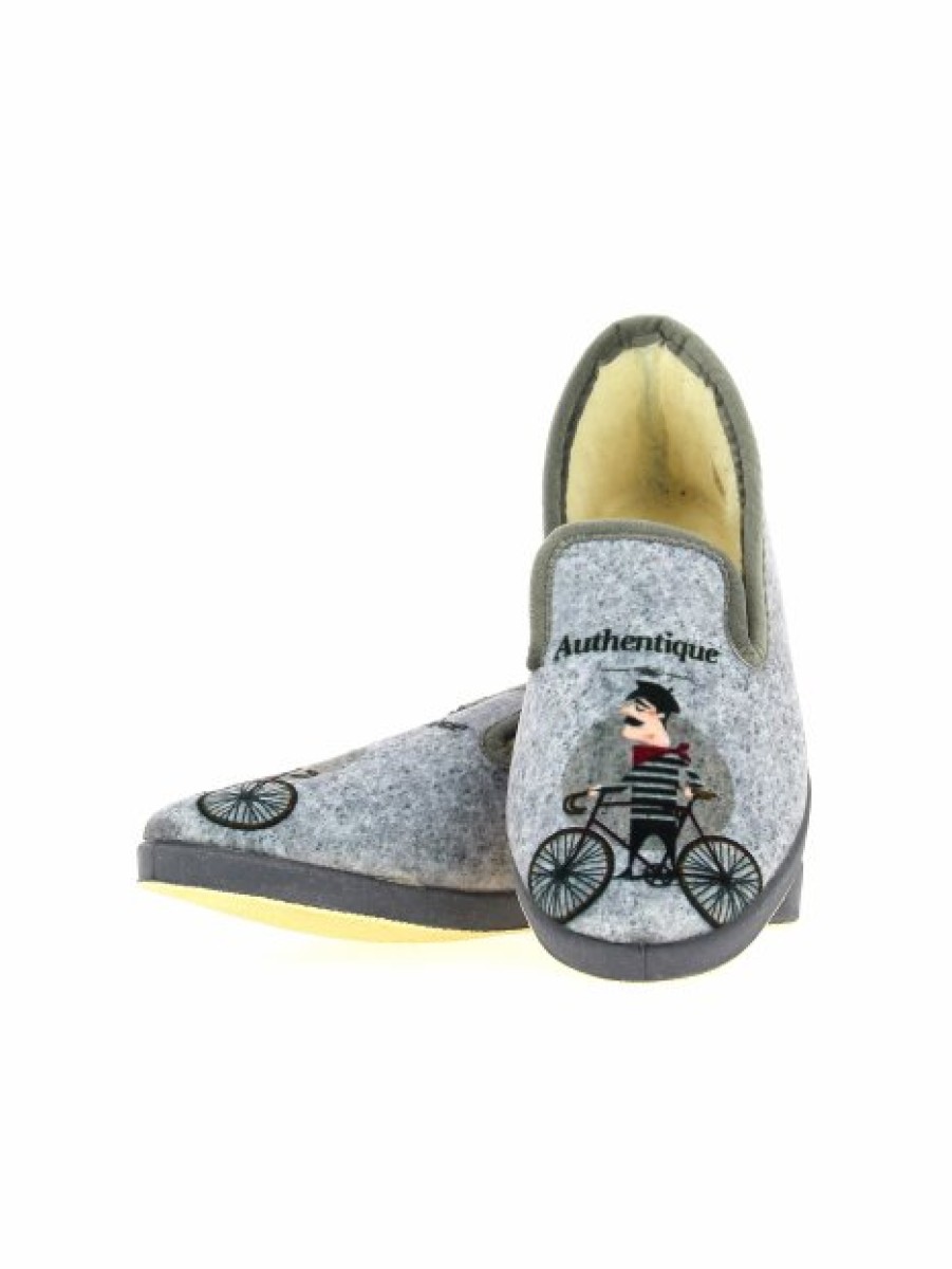 Pantoufles Maison de espadrille | Inth23-7723 Gris