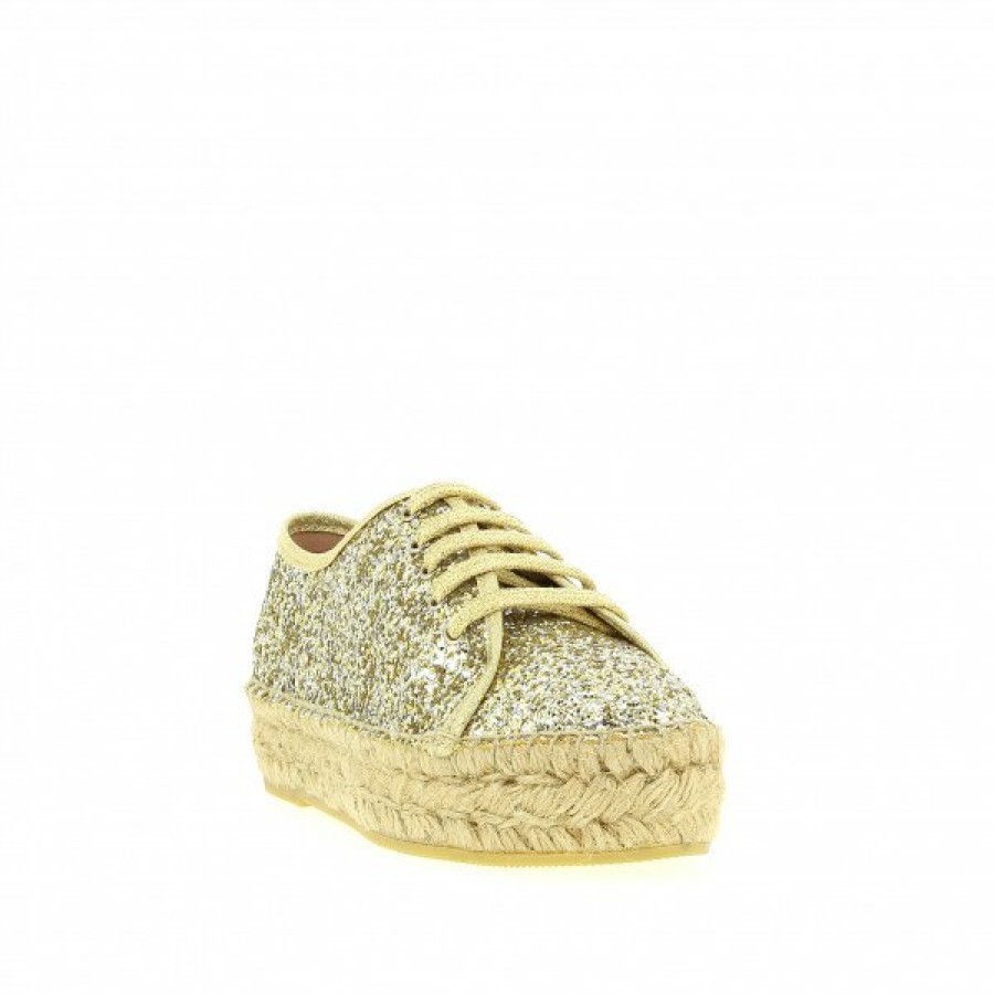 Espadrilles Maison de espadrille Femme | Inte22-495Glitter Or Jaune