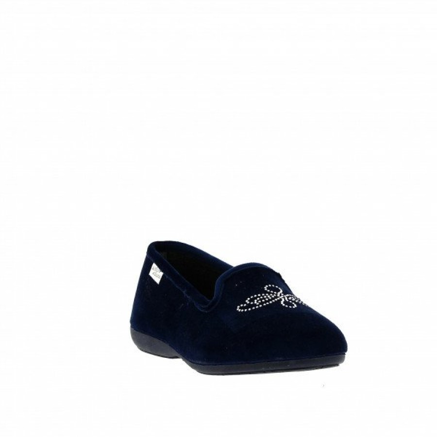 Pantoufles Maison de espadrille | Inth-P6143 Marine Bleu