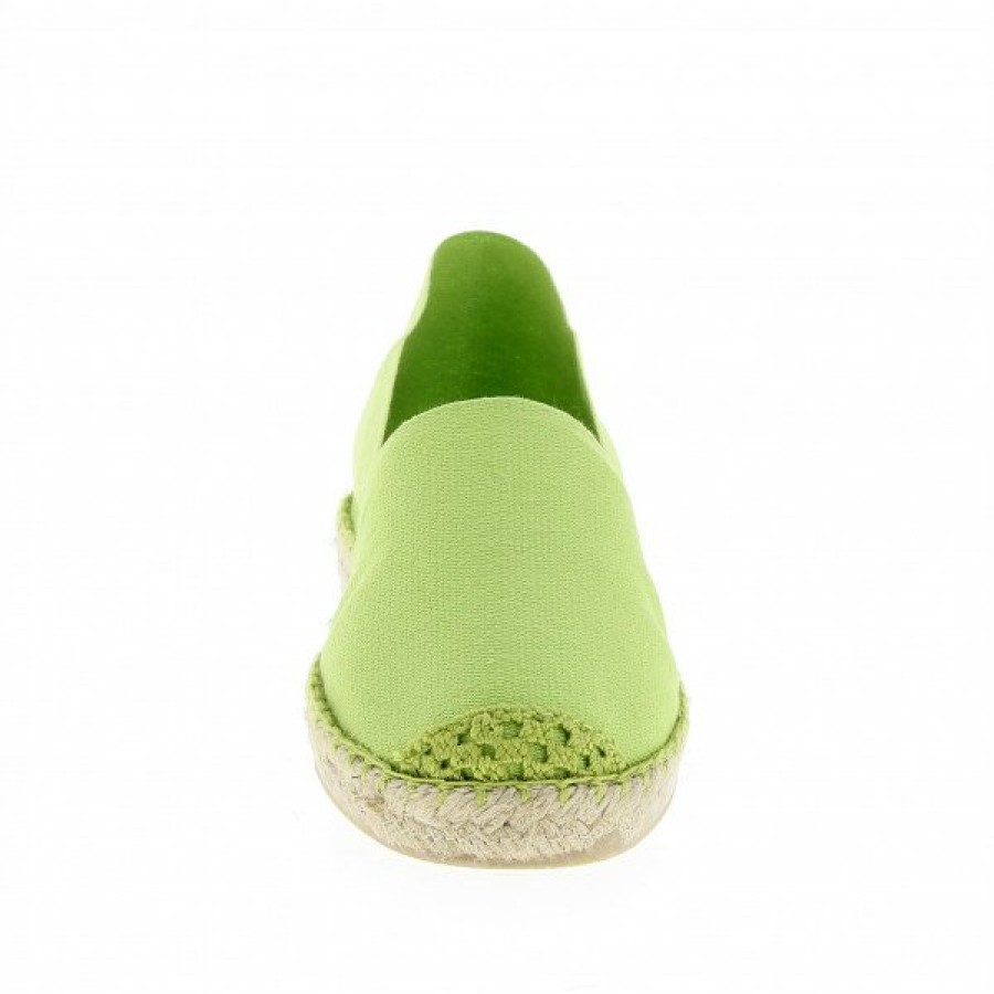 Espadrilles Maison de espadrille Cousu Machine | Souple Unis Anis Vert