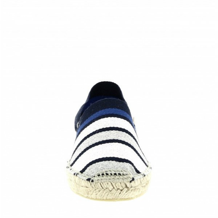 Espadrilles Maison de espadrille Cousu Main | Boucau 406 Kelly Bleu