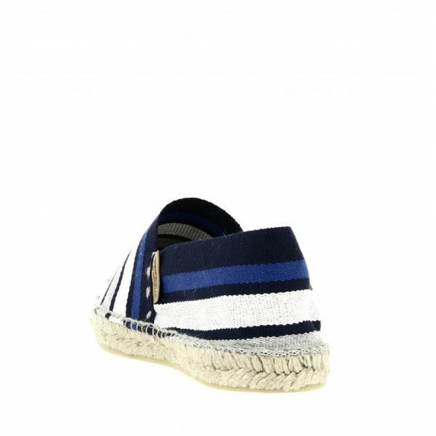 Espadrilles Maison de espadrille Cousu Main | Boucau 406 Kelly Bleu