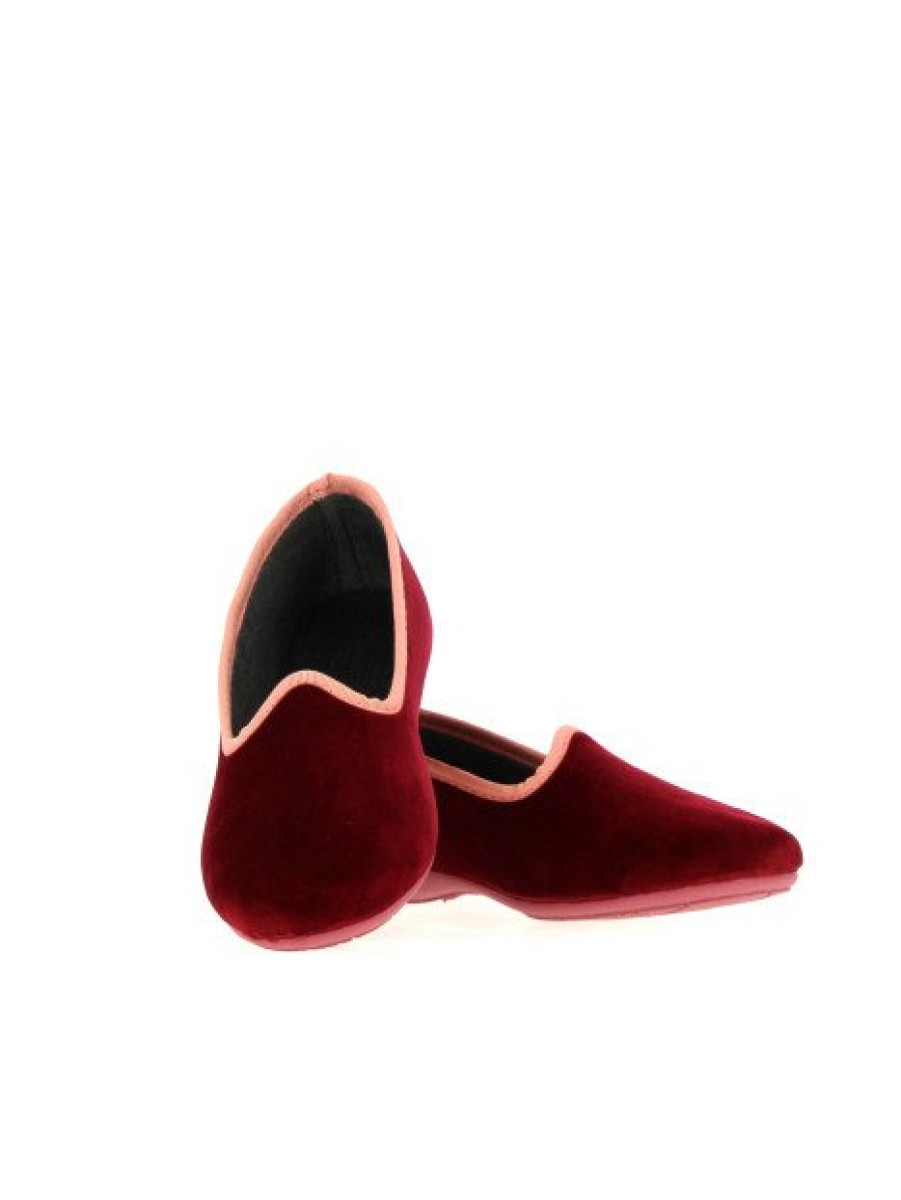 Pantoufles Maison de espadrille | Inth23-6202 Bordeaux Rouge