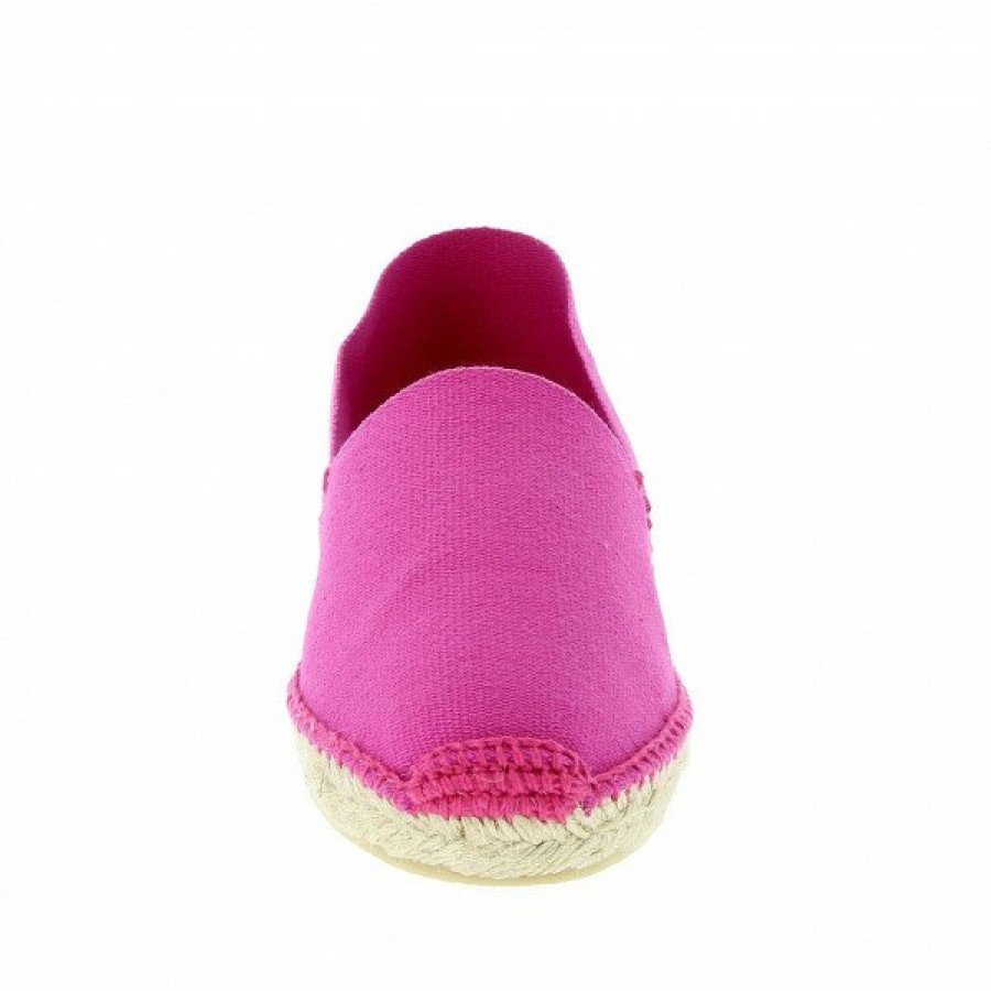 Espadrilles Maison de espadrille Cousu Main | Patin Unis Fuchia Rose