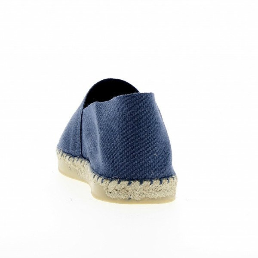 Espadrilles Maison de espadrille Cousu Machine | Souple Unis Iris Bleu