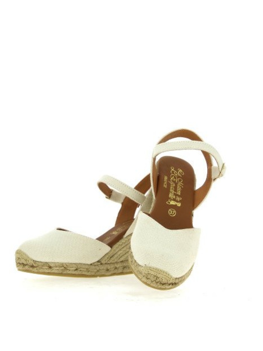 Espadrilles Maison de espadrille Femme | Inte23-815 Ecru