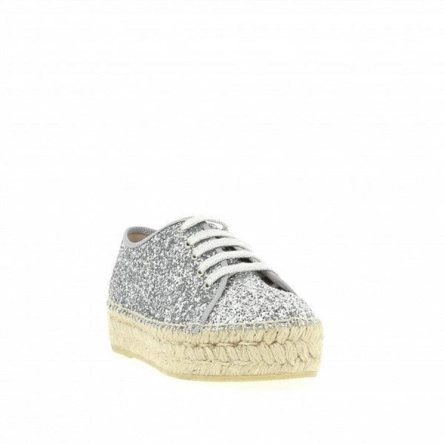 Espadrilles Maison de espadrille Femme | Inte22-495Glitter Argent Gris