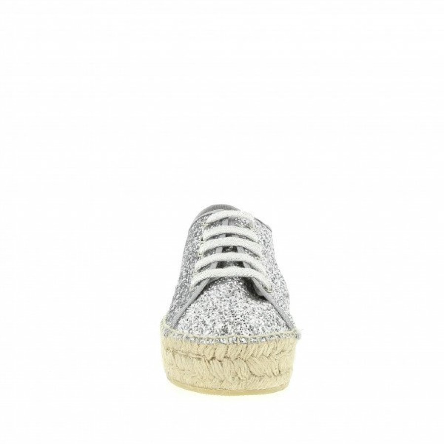 Espadrilles Maison de espadrille Femme | Inte22-495Glitter Argent Gris