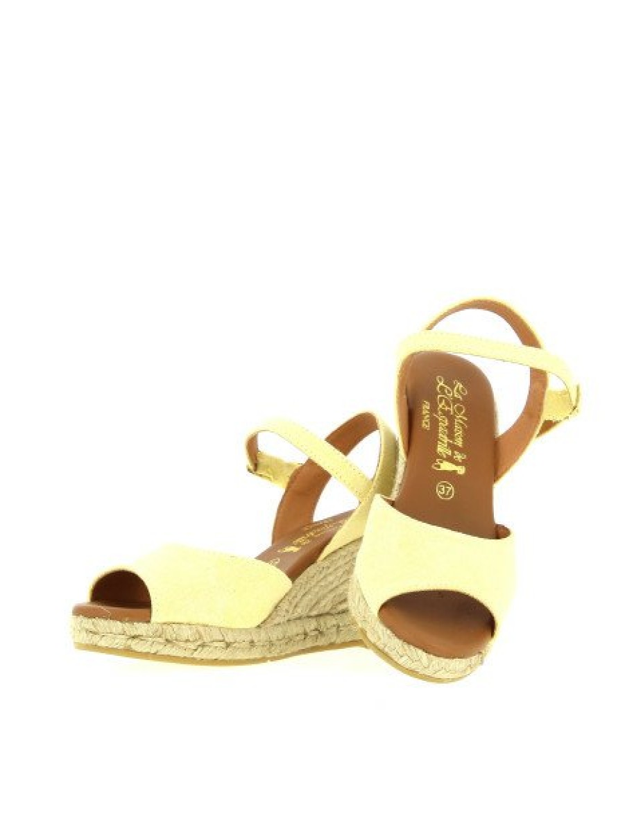 Espadrilles Maison de espadrille Femme | Inte23-814 Jaune