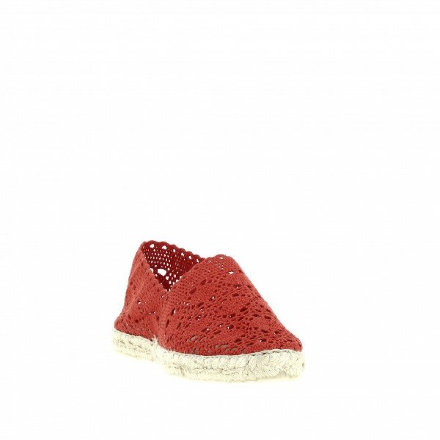 Espadrilles Maison de espadrille Femme | Inte-P324Dentelle Rouge