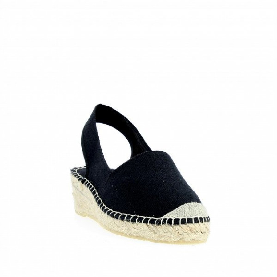 Espadrilles Maison de espadrille Femme | Inte-470 Noir