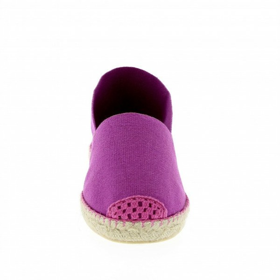 Espadrilles Maison de espadrille Cousu Machine | Souple Unis Magenta Rose