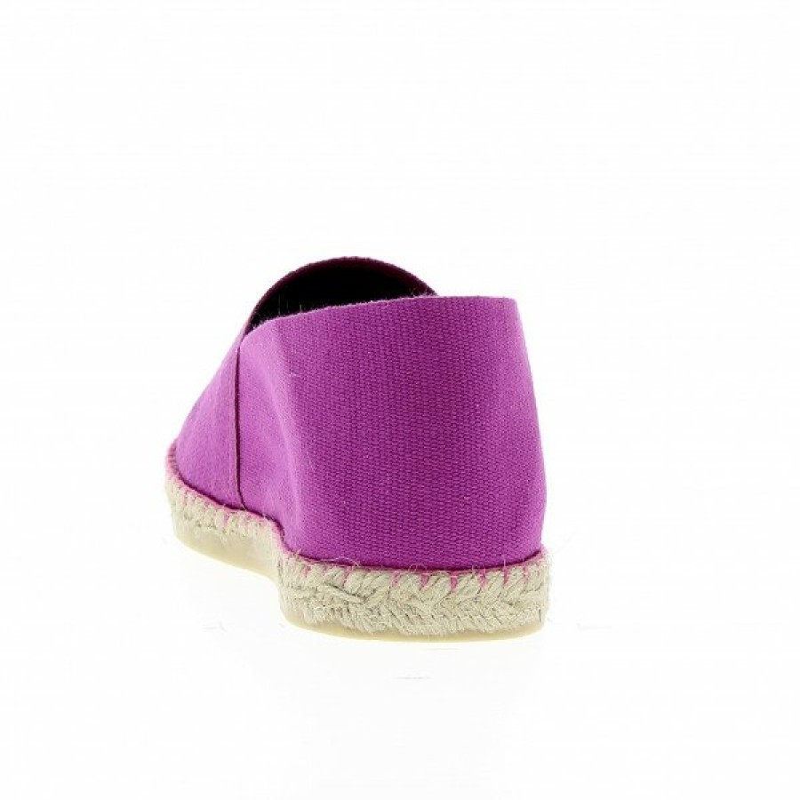 Espadrilles Maison de espadrille Cousu Machine | Souple Unis Magenta Rose