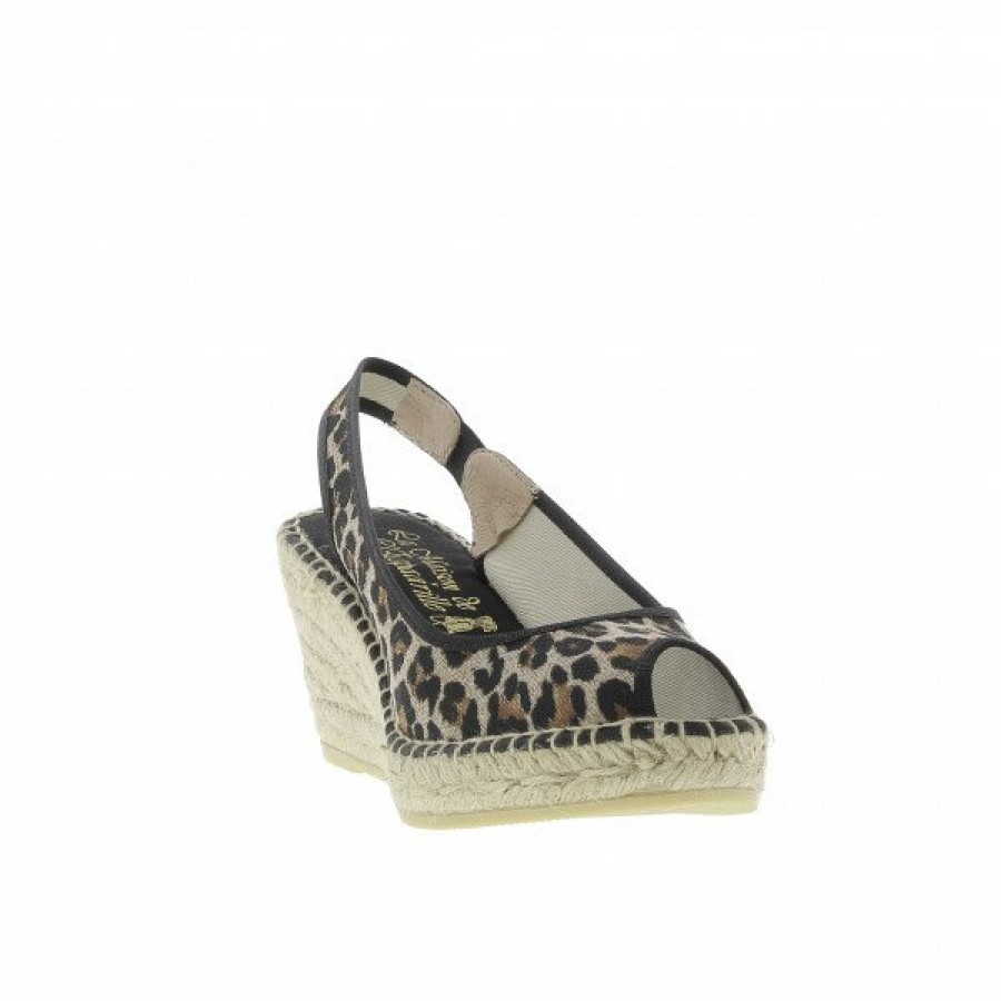 Espadrilles Maison de espadrille Femme | Inte-P230Rustic Leopard Noir