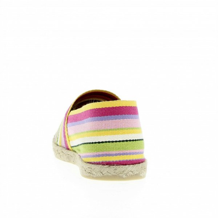 Espadrilles Maison de espadrille Cousu Machine | Souple Raye Ambre Multi