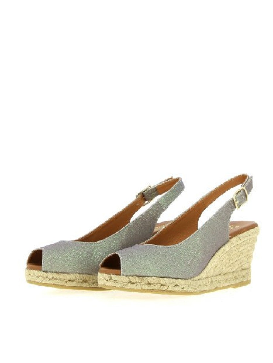 Espadrilles Maison de espadrille Femme | Inte23-850 Taupe Ecru