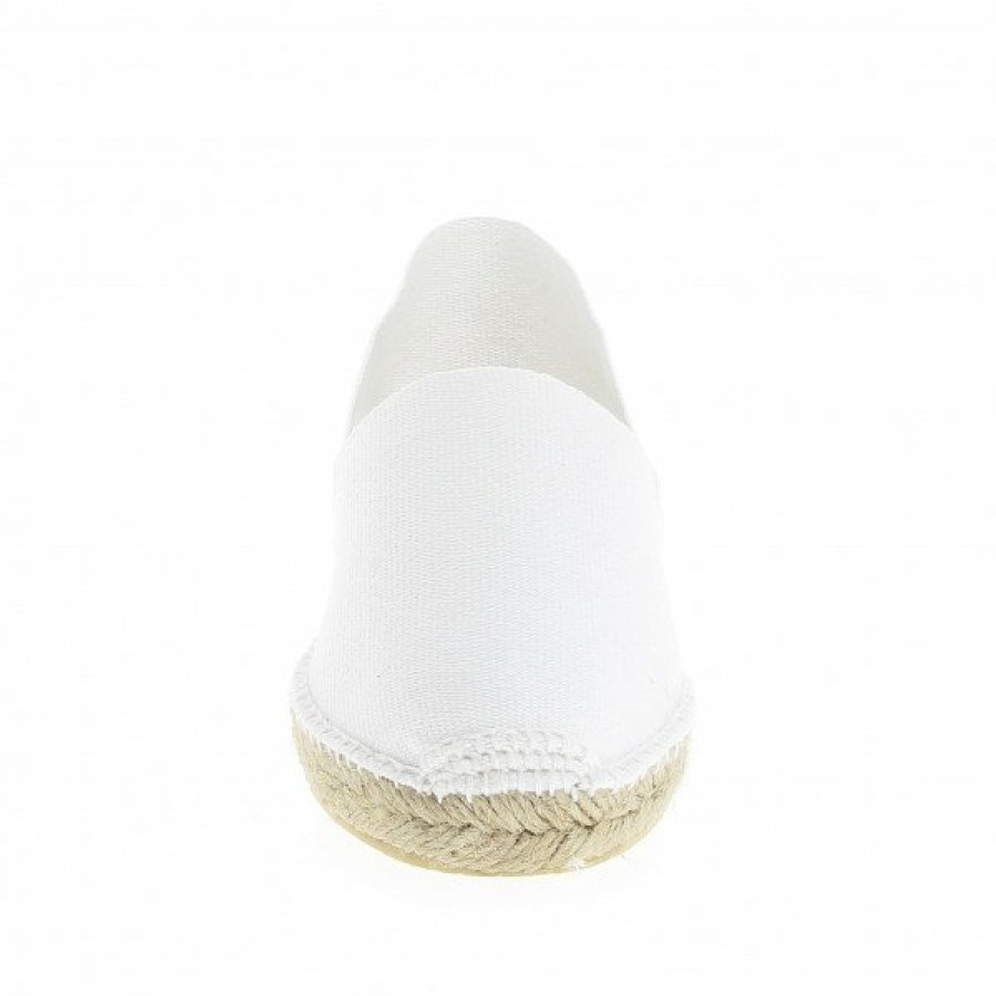 Espadrilles Maison de espadrille Cousu Main | Patin Unis Blanc