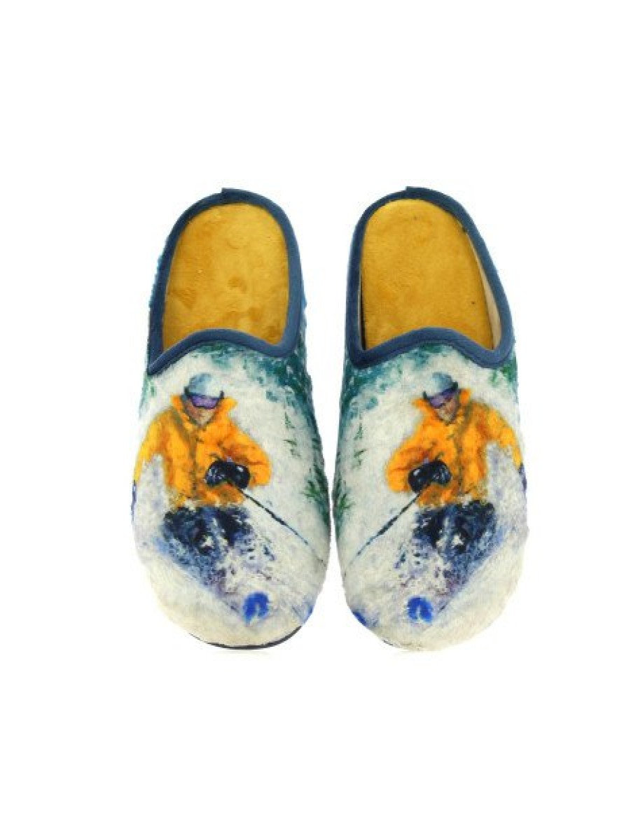 Pantoufles Maison de espadrille | Inth23-6735 Marine Bleu