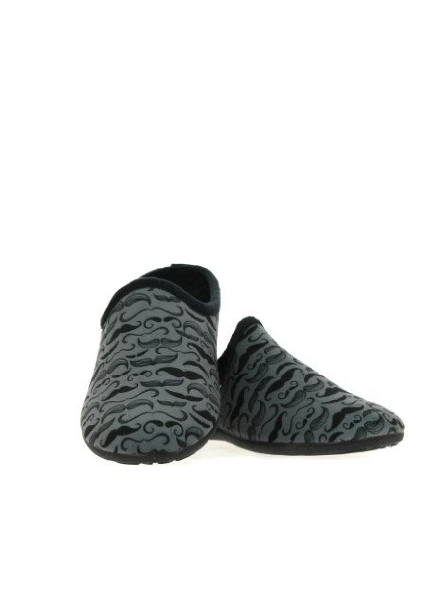 Pantoufles Maison de espadrille | Inth23-6747 Noir