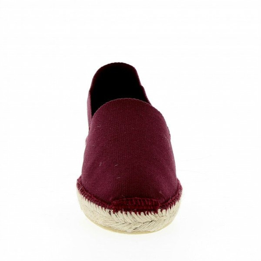 Espadrilles Maison de espadrille Cousu Main | Boucau 405 Bordeaux Rouge