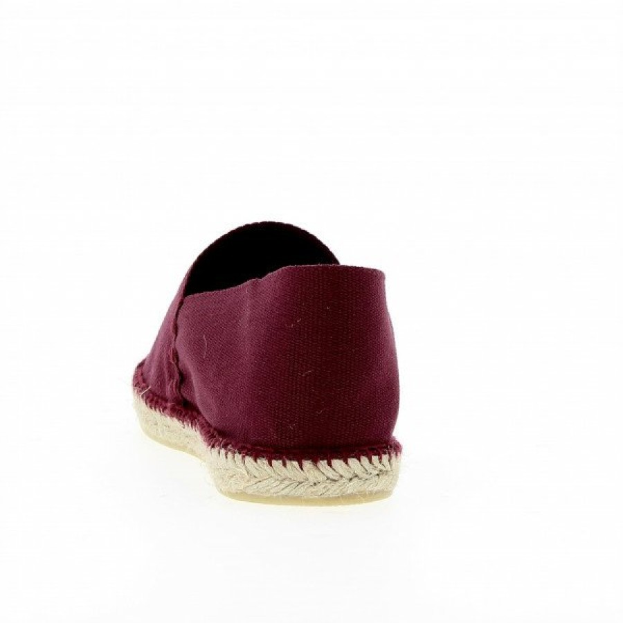 Espadrilles Maison de espadrille Cousu Main | Boucau 405 Bordeaux Rouge