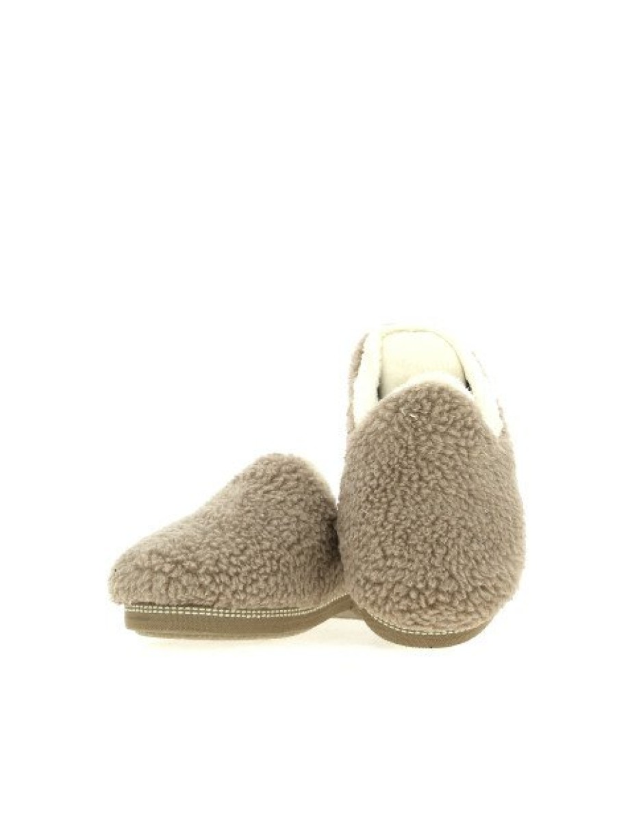 Pantoufles Maison de espadrille | Inth23-6815 Taupe Ecru