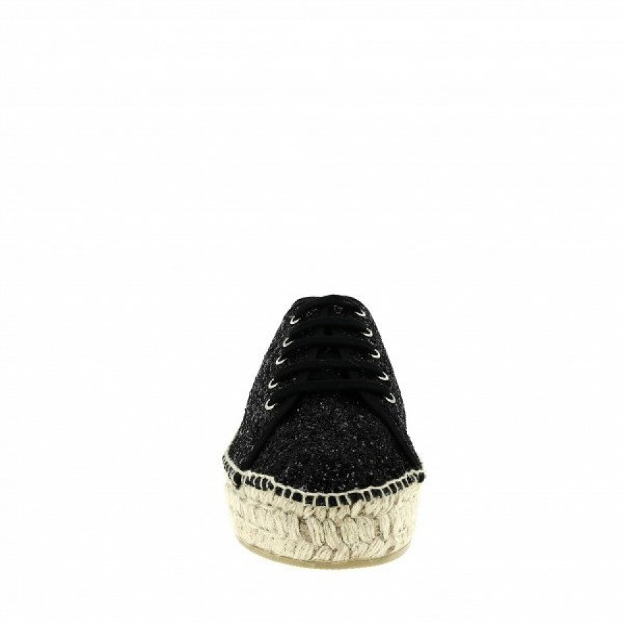 Espadrilles Maison de espadrille Femme | Inte22-495Glitter Noir