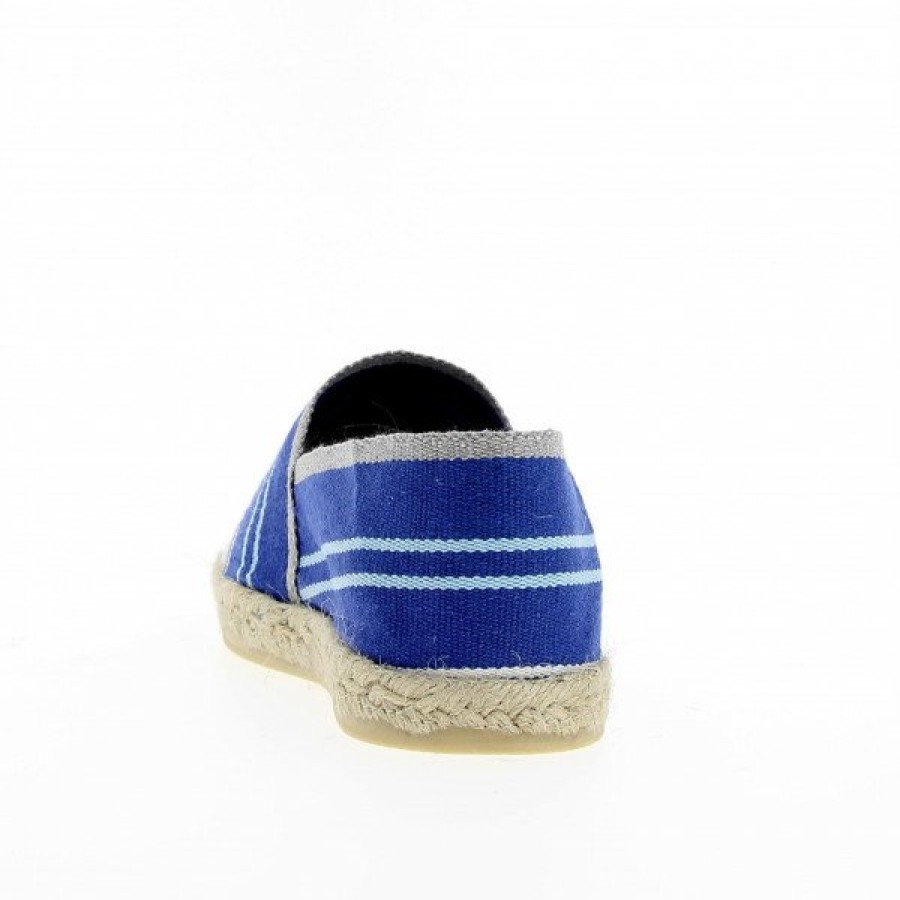 Espadrilles Maison de espadrille Cousu Machine | Souple Raye Gabriel Bleu