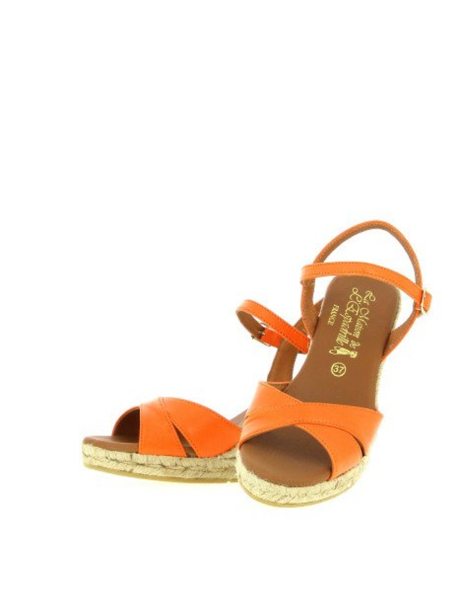 Espadrilles Maison de espadrille Femme | Inte23-835 Orange