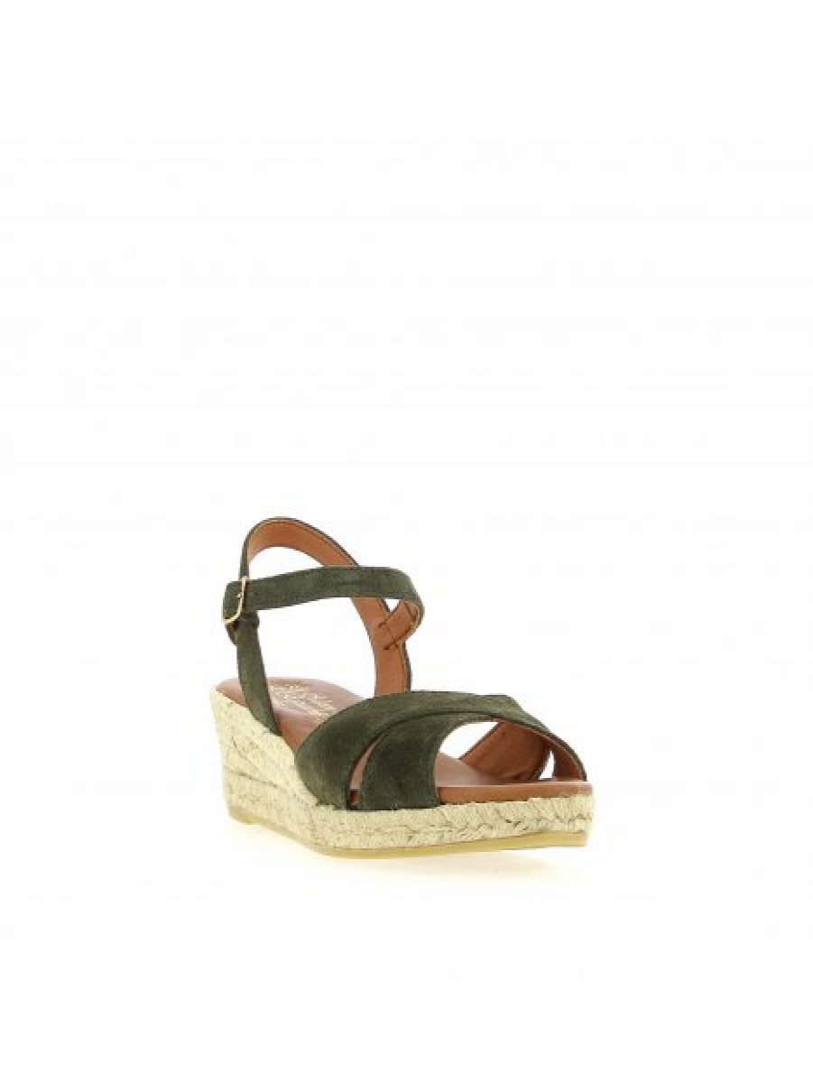 Espadrilles Maison de espadrille Femme | Inte22-825 Kaki Vert