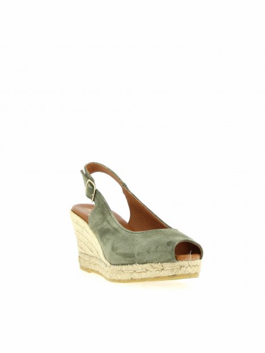 Espadrilles Maison de espadrille Femme | Inte-P806 Kaki Vert