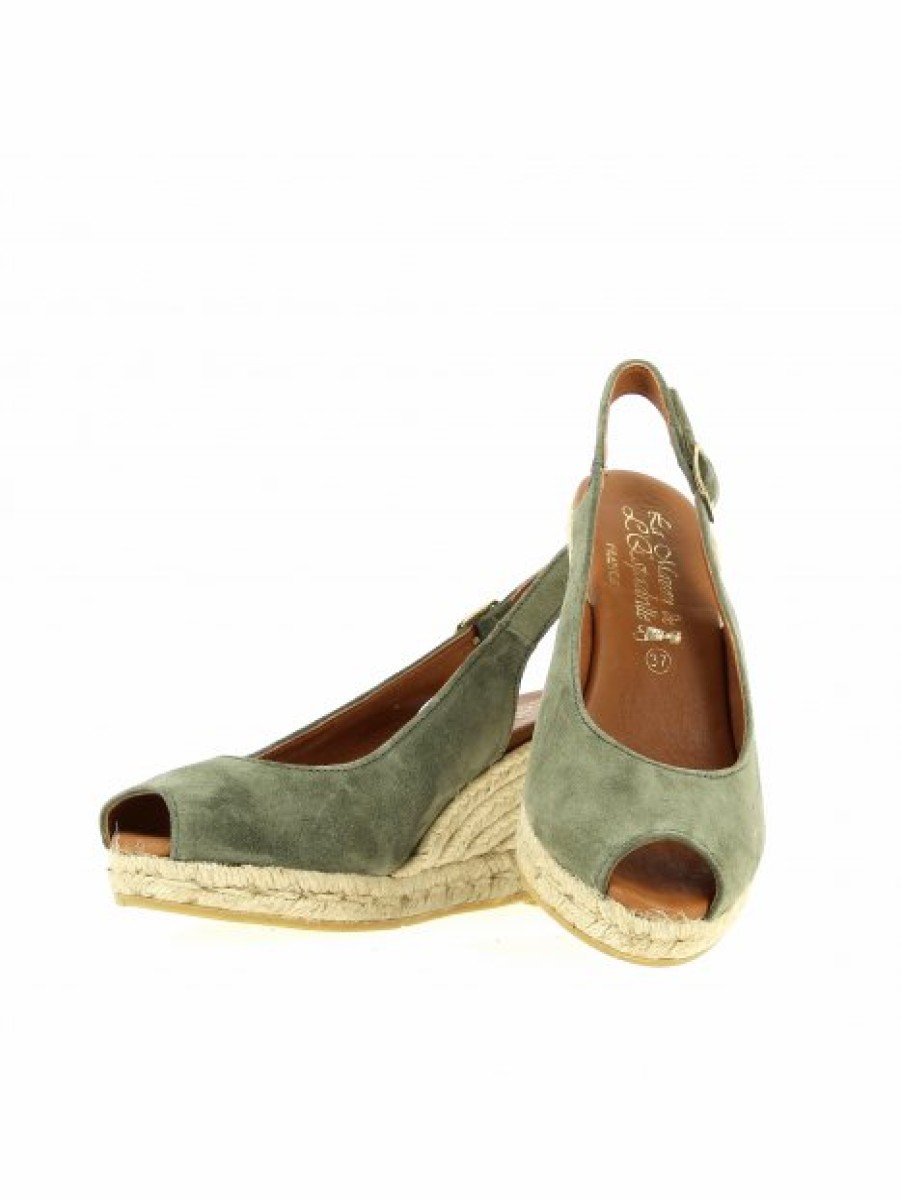 Espadrilles Maison de espadrille Femme | Inte-P806 Kaki Vert