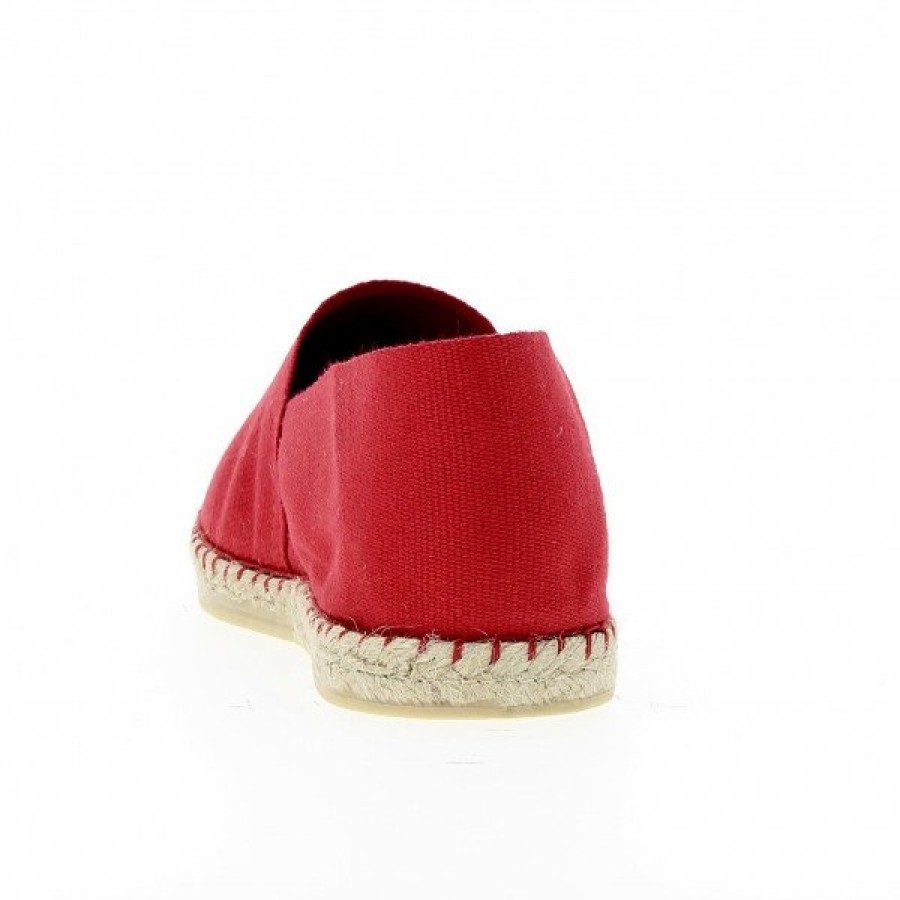 Espadrilles Maison de espadrille Cousu Machine | Souple Unis Rouge