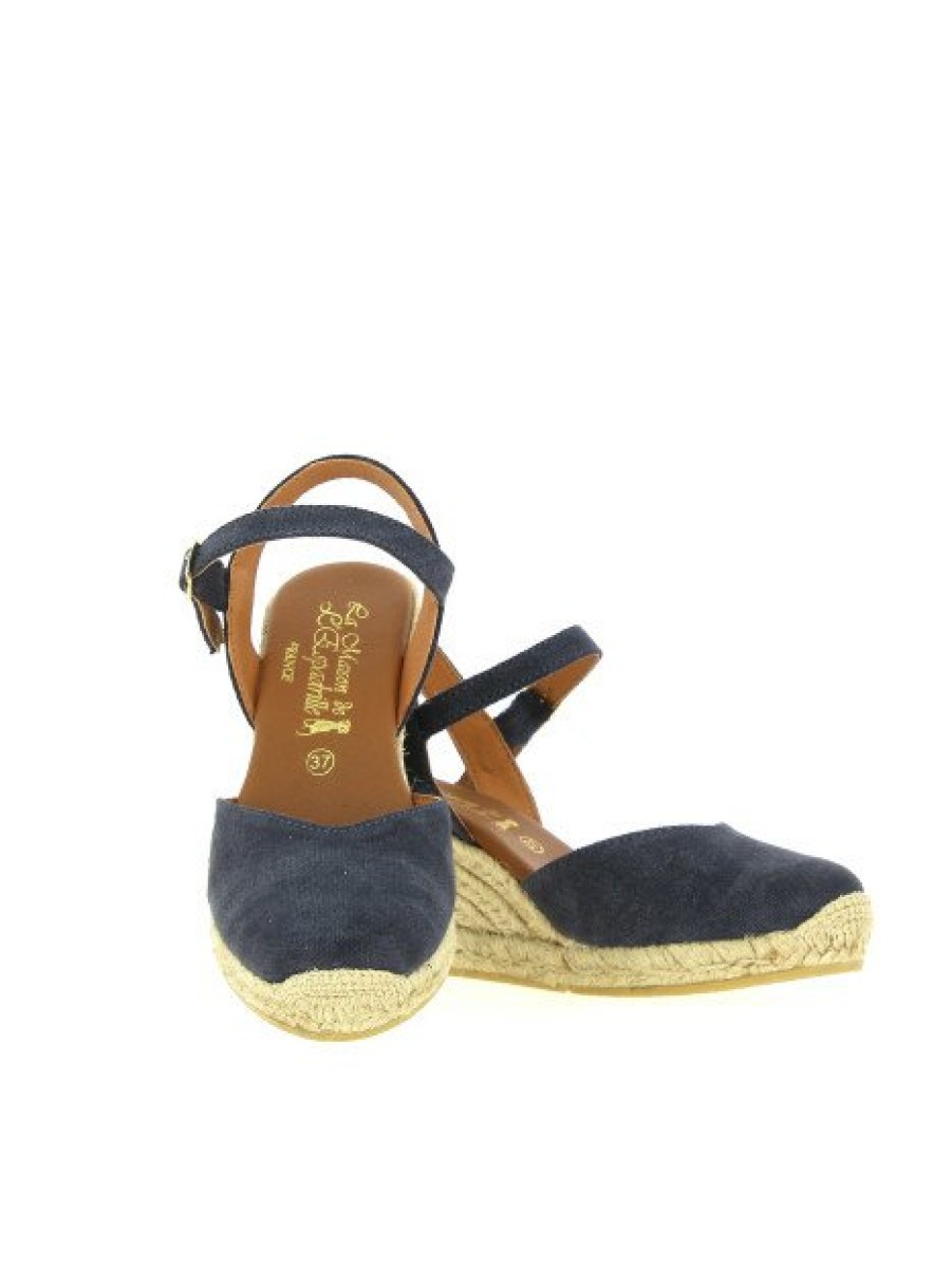 Espadrilles Maison de espadrille Femme | Inte23-815 Marine Bleu