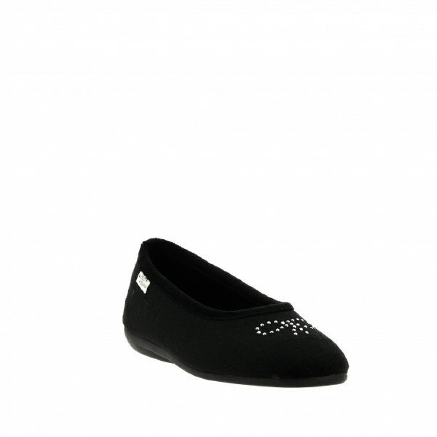 Pantoufles Maison de espadrille | Inth-P6190 Noir