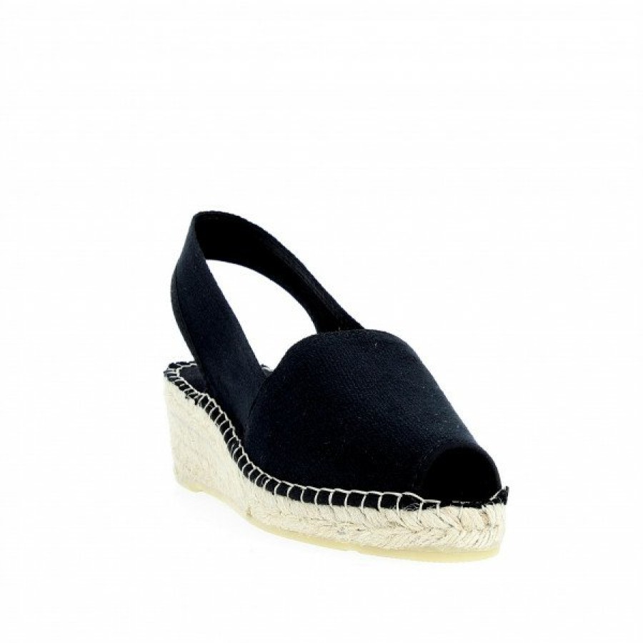 Espadrilles Maison de espadrille Femme | Inte-474 Noir