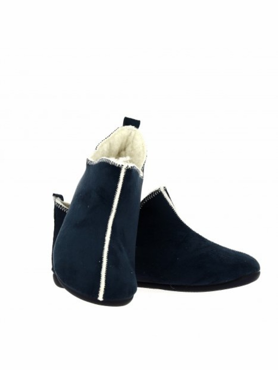 Pantoufles Maison de espadrille | Inth-P6030 H Marine Bleu