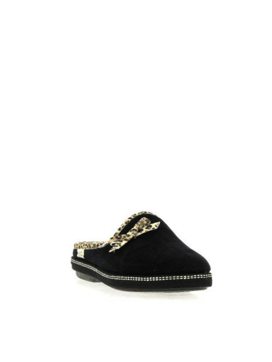 Pantoufles Maison de espadrille | Inth23-6812 Noir