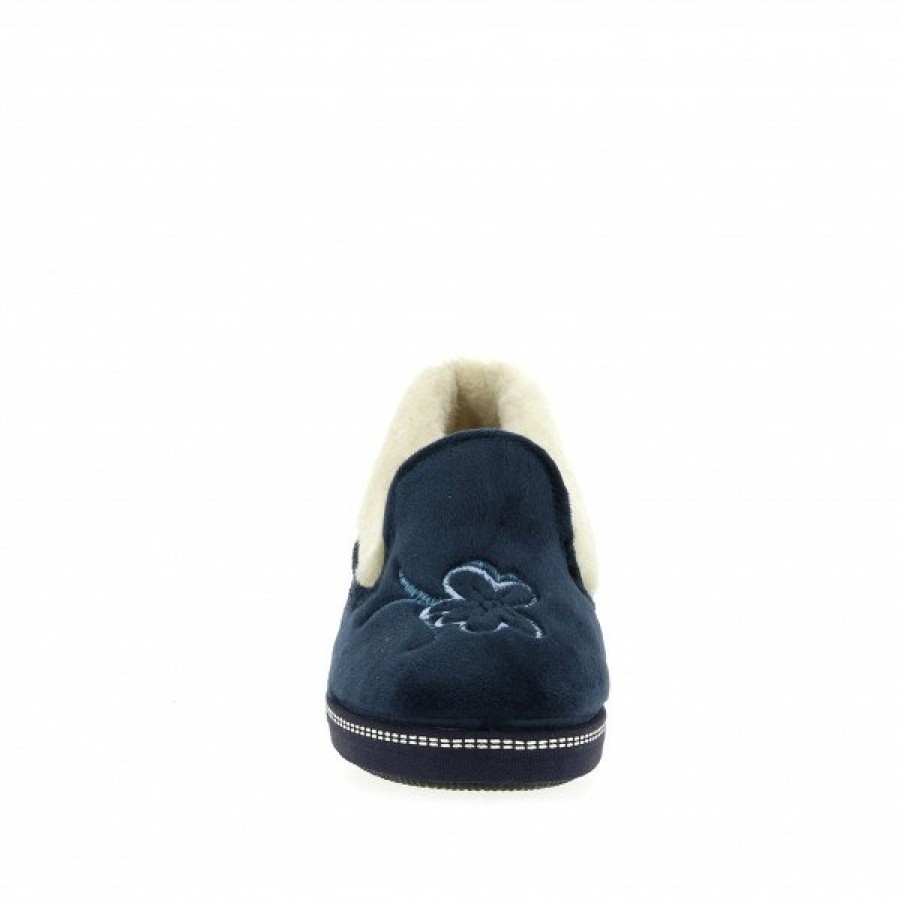 Pantoufles Maison de espadrille | Inth-P6825 Marine Bleu