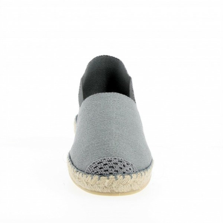 Espadrilles Maison de espadrille Cousu Machine | Souple Unis Gris