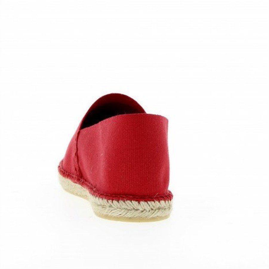 Espadrilles Maison de espadrille Cousu Main | Patin Unis Rouge