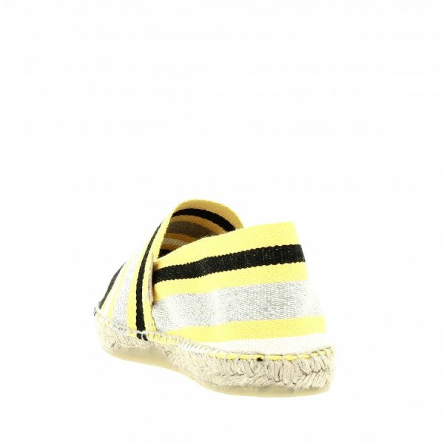 Espadrilles Maison de espadrille Cousu Main | Boucau 406 Rudy Jaune