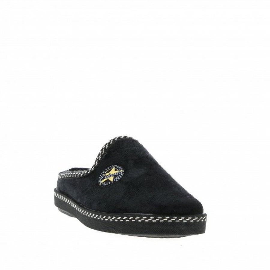 Pantoufles Maison de espadrille | Inth-P6865 Noir