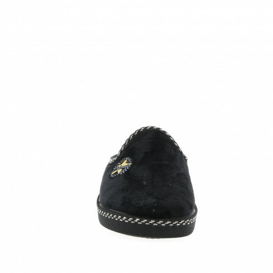 Pantoufles Maison de espadrille | Inth-P6865 Noir